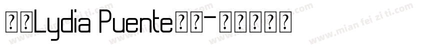 全包Lydia Puente字体字体转换